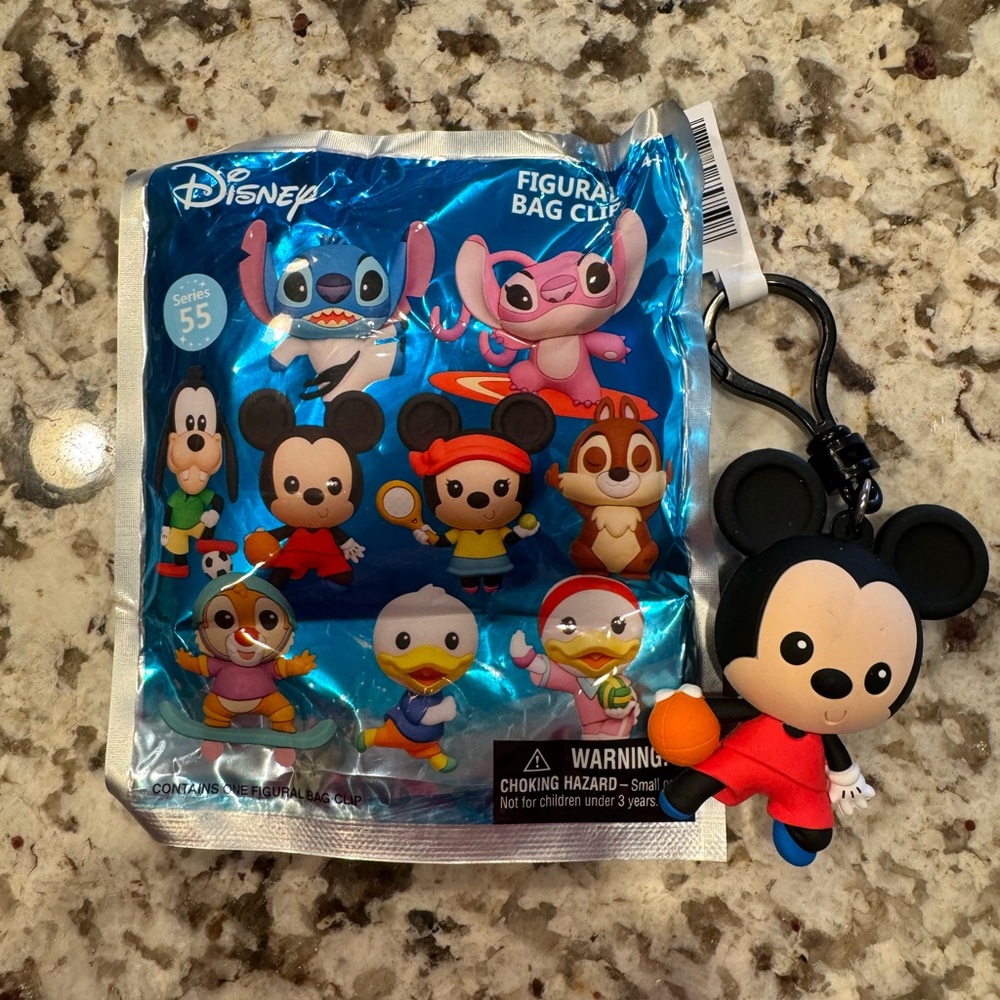 Disney Mickey Mouse Figural Bag Clip, Series 55